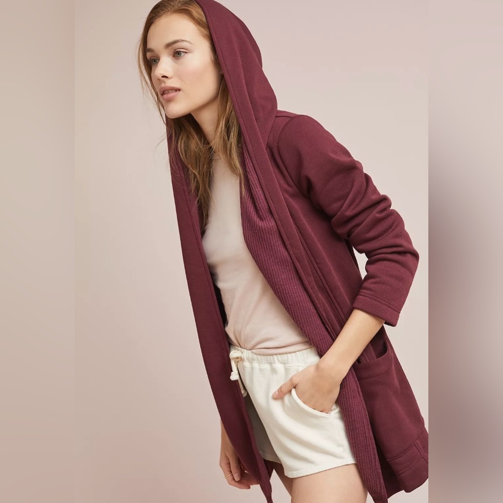 Anthropologie Hamina Terry Open Front Cardigan